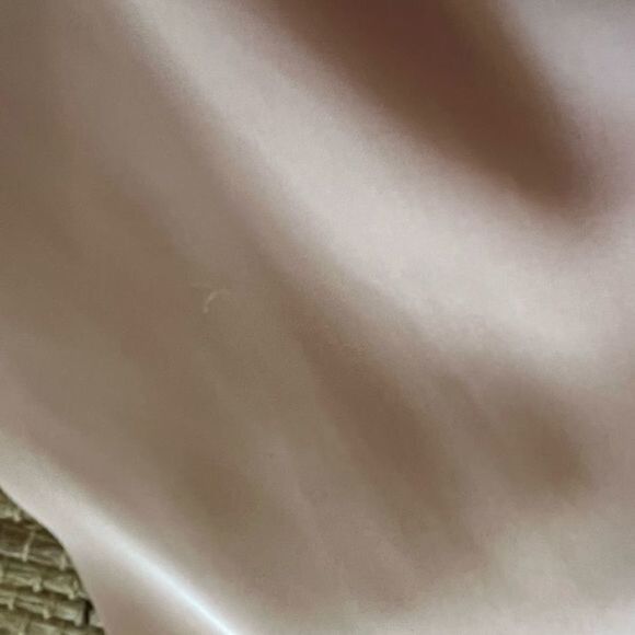 H&m Light Satin Blush Prairie Style Dress - Picture 8 of 14